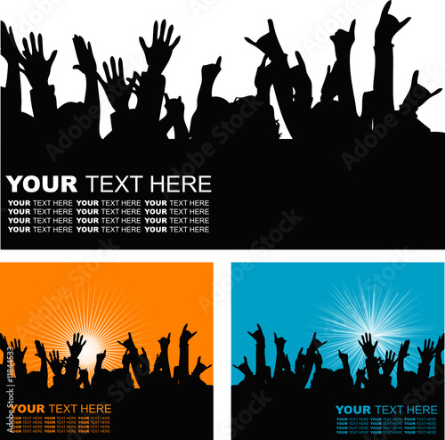 Vector Raise hands