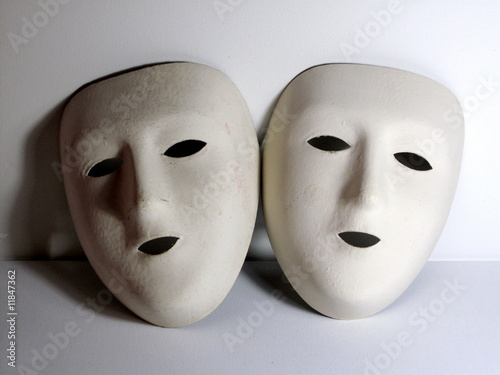 Masques blancs photo