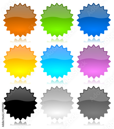 Bollini Vettoriali Colorati 2