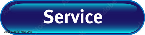 Website Navigation glossy Button mit Service