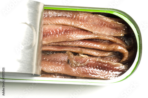 flat fillets of anchovies anchovy in olive oil in can