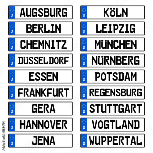 kfz-kennzeichen hauptstädte