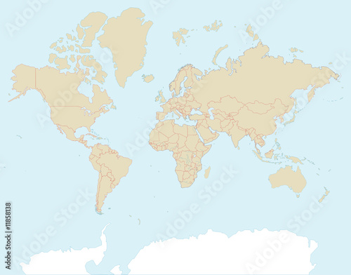 World Map / Weltkarte - SVG: Colour any single country