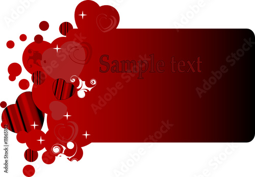 Valentine day card - vector illustration