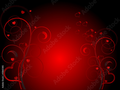 Valentine day card - vector illustration
