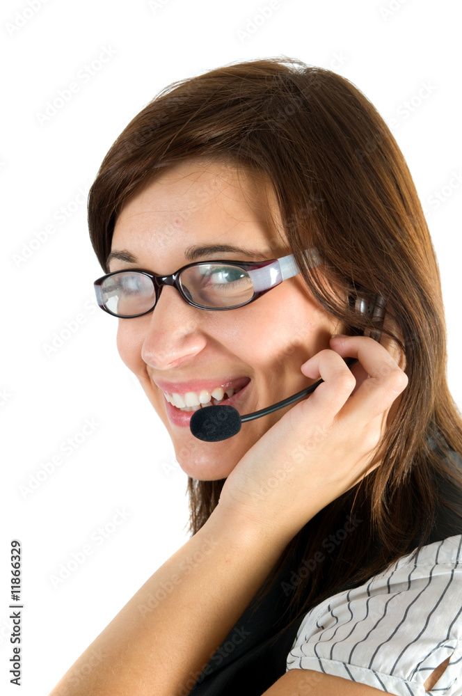 Friendly customer service agent