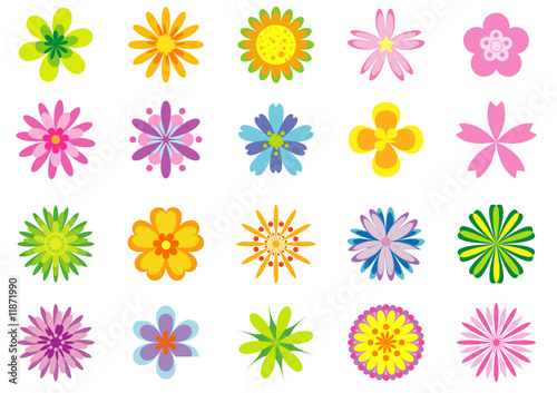 cute flower 20 designs © F-WORK