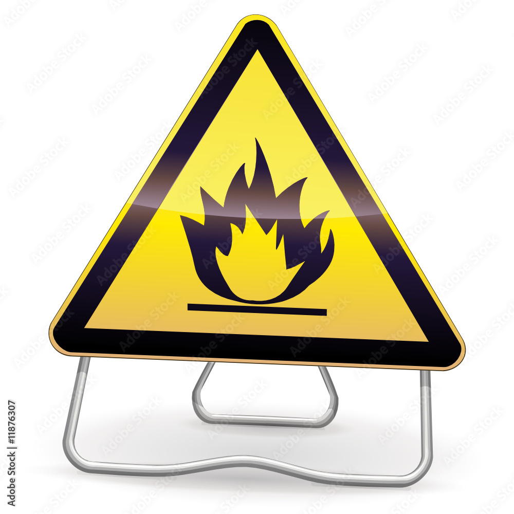 Panneau Inflammable 