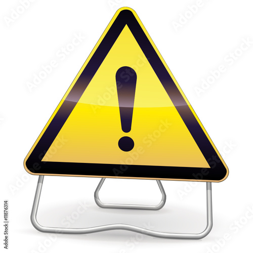 Panneau de danger (ombre)