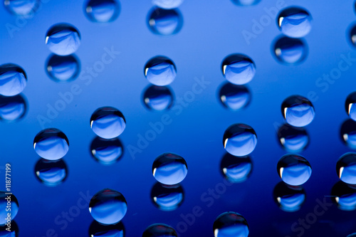 abstract blue water drops background