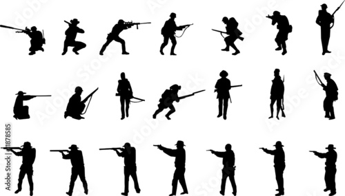 armed silhouettes