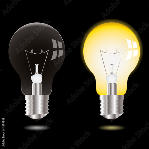 light bulb on off