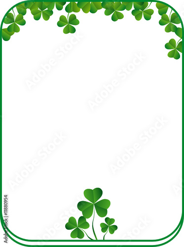 Frame with clover