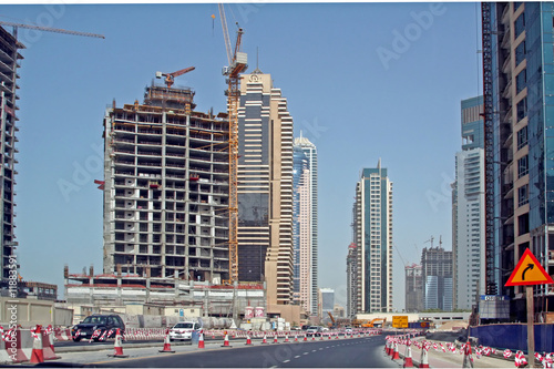 Baustellen, Bautätigkeit in Dubai photo
