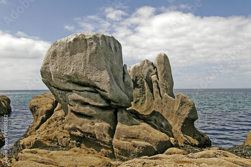 Granitgestein, Bretagne bei Pointe de Trevignon