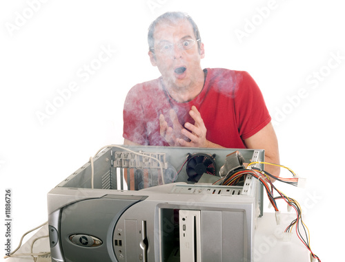 computer burning