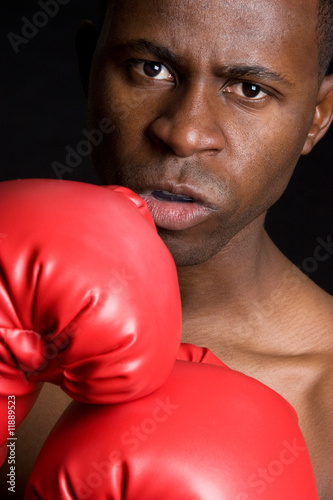 Angry Teenage Boxer