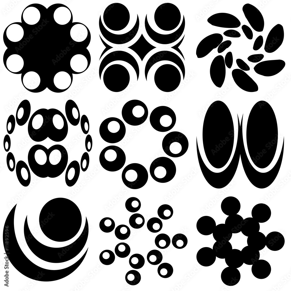 Obraz premium different illustration ornamental rosette