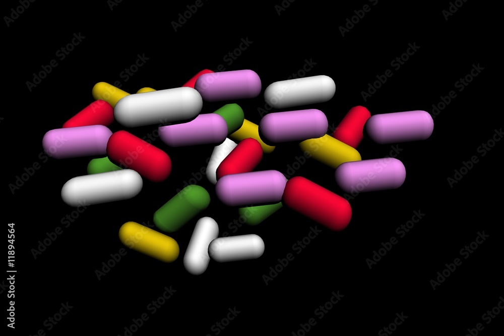 Background made of colorful pills Background made of colorful pills