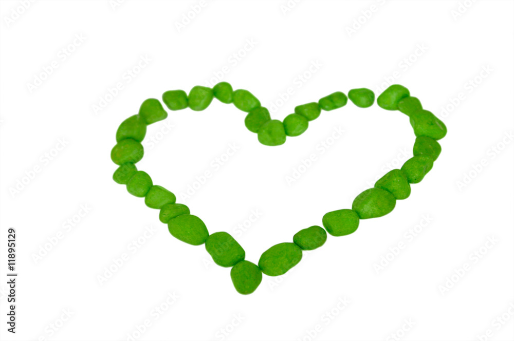 Obraz premium coeur vert