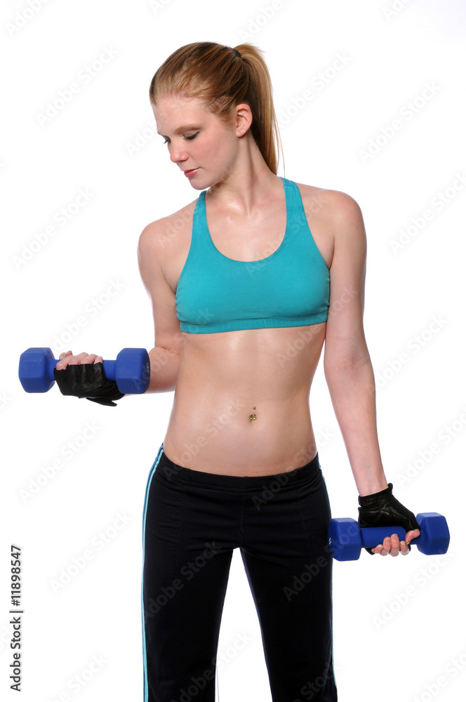 Young Woman Working Out Young Woman Working Out