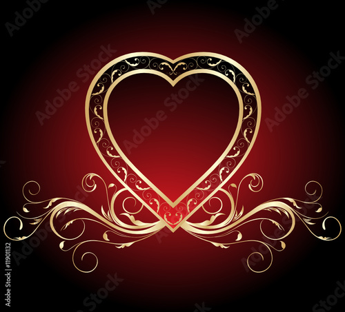 vintage Valentine's heart
