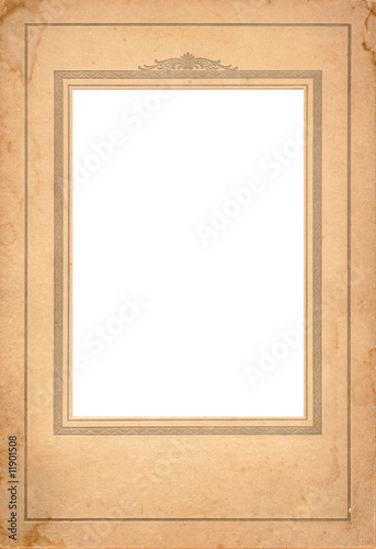 Fotografija An antique cardboard picture frame.