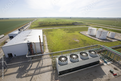 Cooling tower at energy plant