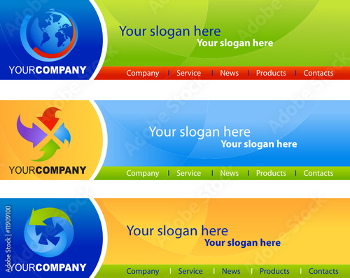 template of website banners / headers