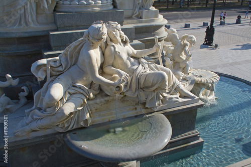 Wallpaper Mural Fountain in front of the parliament, Vienna Torontodigital.ca