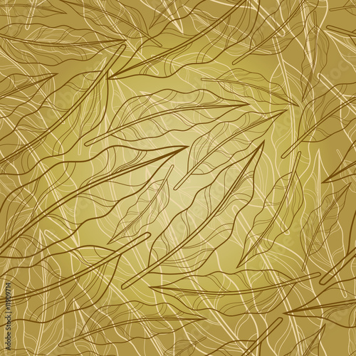 Seamless vintage pattern from old leafs