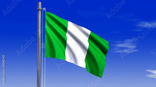Nigeria Fahne mit Alpha-Kanal