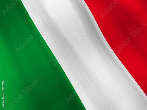 Canvas Print italy flag