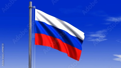 Russland Fahne mit Alpha-Kanal