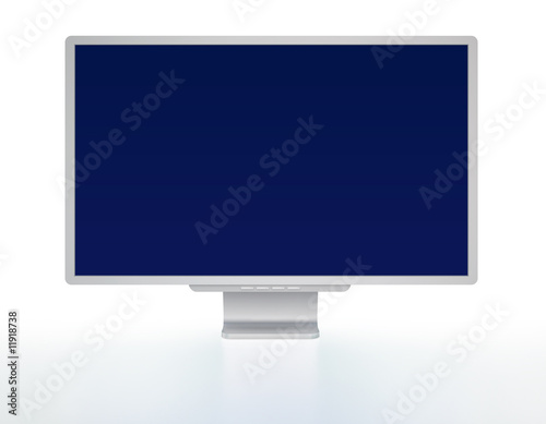 LCD Monitor with empty space.
