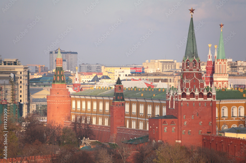 Obraz premium View on Kremlin from top