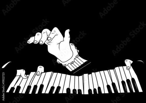 playing the piano