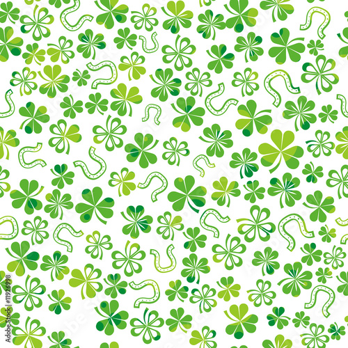 green background with shamrock