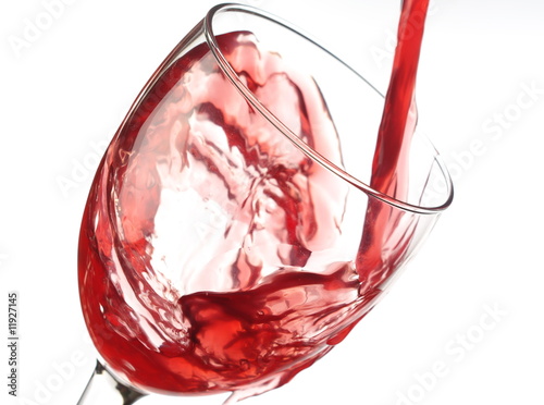 Filling Red White on white background