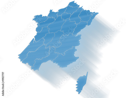 Carte France Inclinée