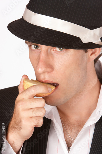 Eating an apple