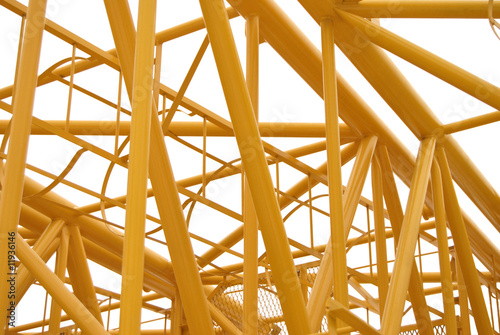 Wallpaper Mural Space Metal Truss Colored Yellow Torontodigital.ca