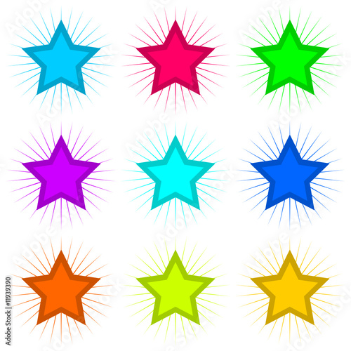 sterne farbig
