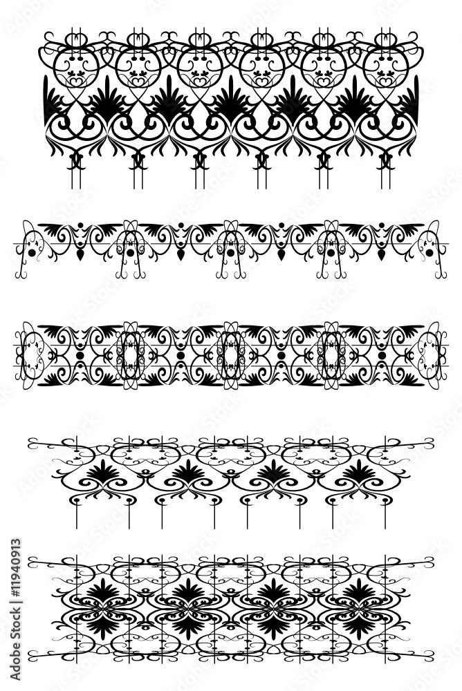 Obraz premium Dekorative Muster im Set
