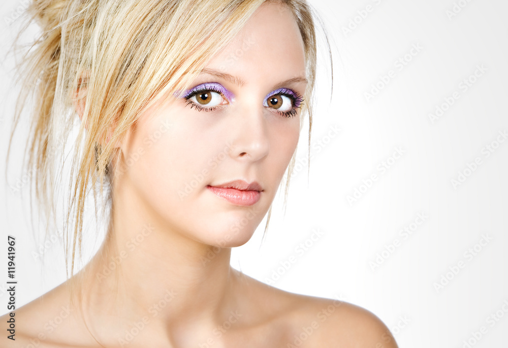 Stunning Blonde Girl Looking at Camera Stunning Blonde Girl Looking at Camera