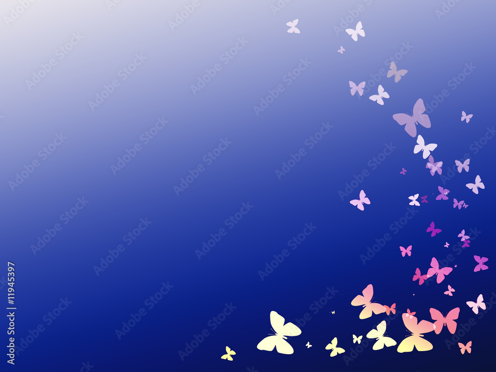 Blue Butterfly background