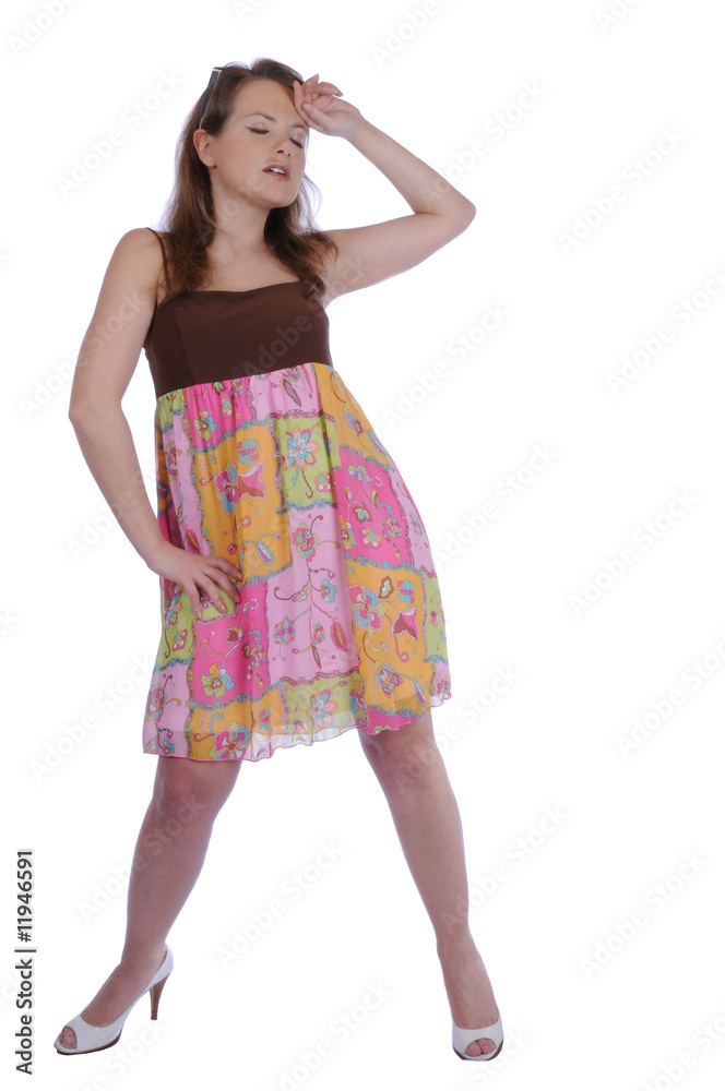 Model Frau Mädchen Fräulein Mode Modenschau müde Model Frau Mädchen Fräulein Mode Modenschau müde