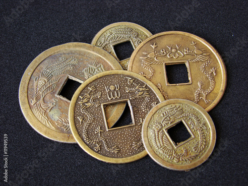 Chinese feng shui coins