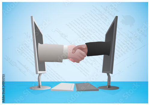 Two monitors handshake