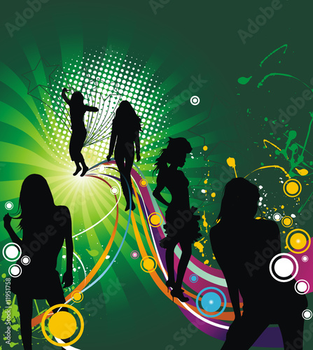Vector young people fun